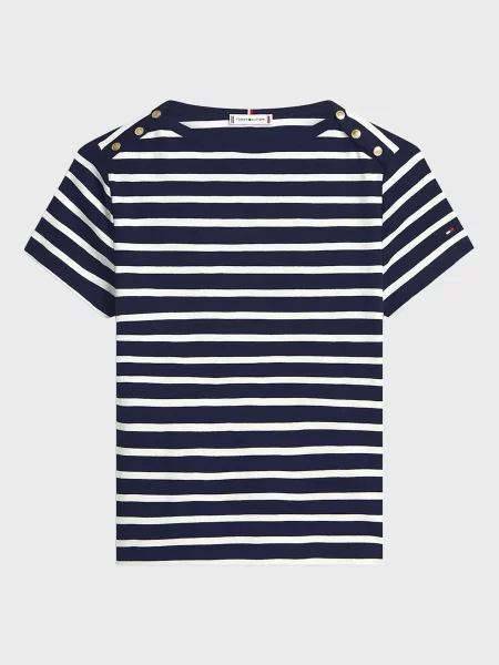 Футболка Tommy Hilfiger в полоску золотая