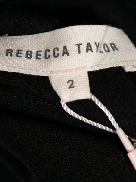 Rochie mini Rebecca Taylor plasă de costum negru