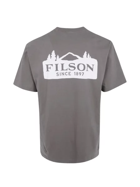 Tricou Filson cu imagine maro