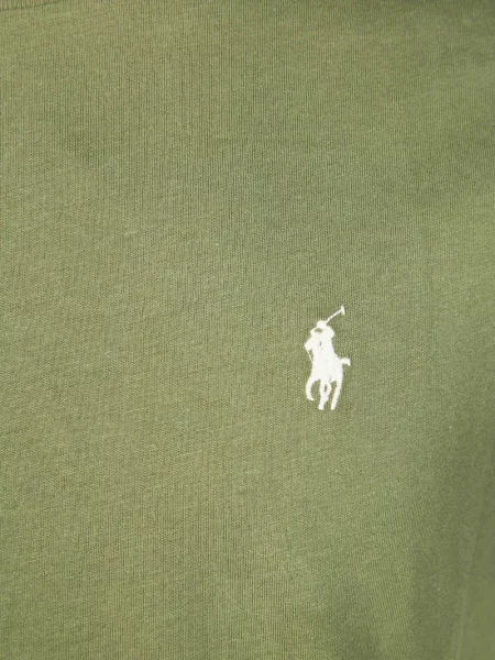 Πλεκτή κορδόνι περίσφιξης μπλούζα Polo Ralph Lauren με κέντημα πράσινο