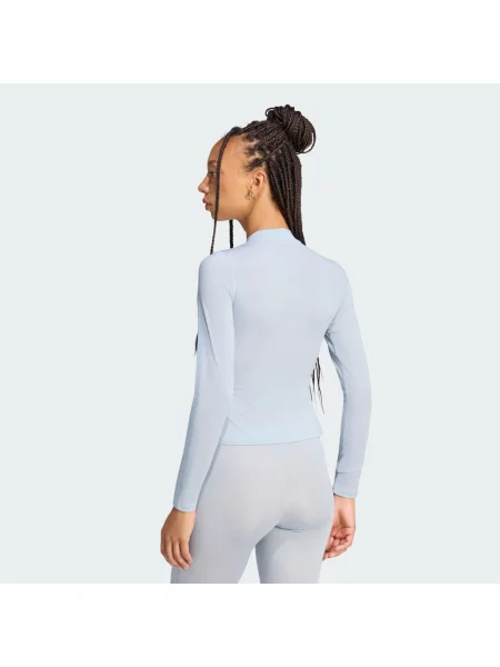 Tričko s dlouhým rukávem Adidas s dlouhými rukávy modré