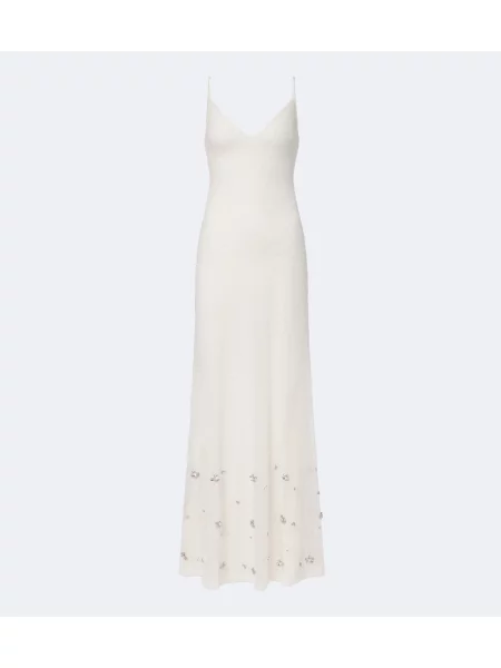 Rochie Roland Mouret cu mărgele alb