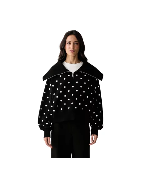 Krótka bluza rozpinana Karl Lagerfeld czarna