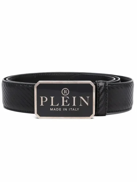 Curea Philipp Plein cu autograf negru