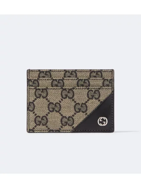 Plátěná peňaženka Gucci béžová