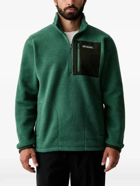 Hanorac din fleece Columbia din fleece verde