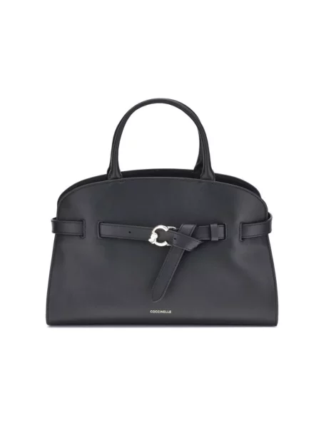 Torebka Coccinelle skórzana czarna