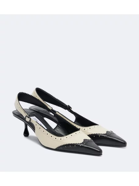 Pantofi cu toc Jimmy Choo din piele slingback