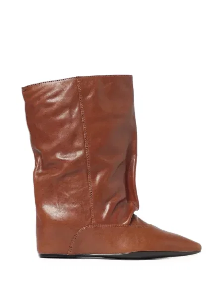 Buty do kostki Paloma Barcelo na koturnie brązowe