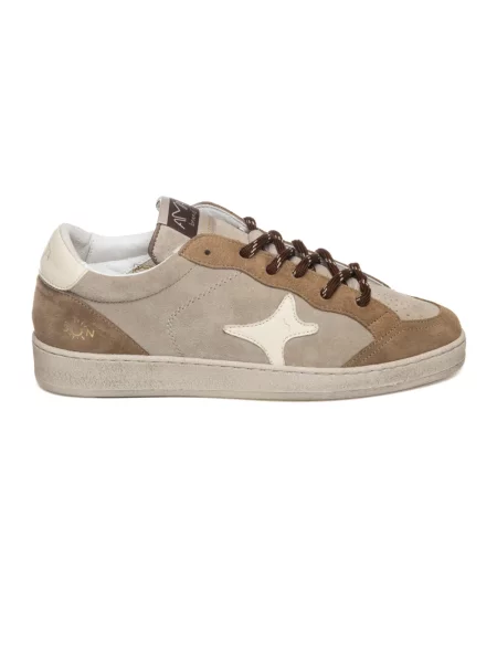 Sneakersy Ama Brand skórzane beżowe