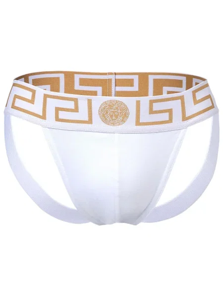 VERSACE Slipy béžová bílá