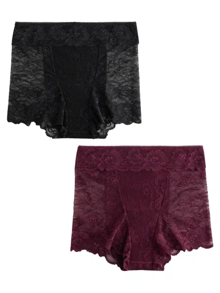 Next Chiloți roșu burgundy negru