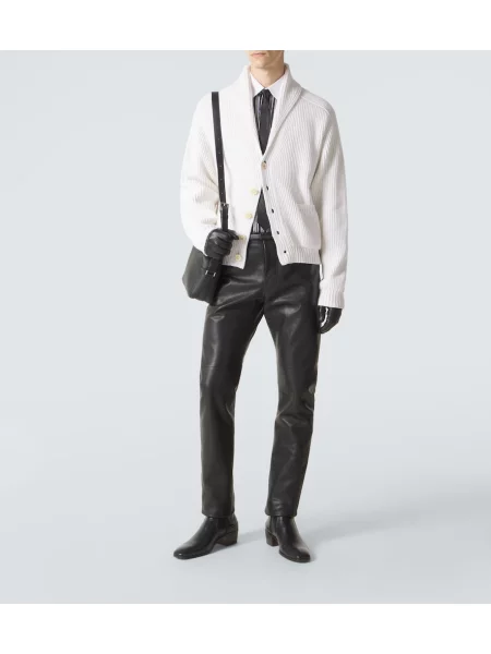Pantaloni Tom Ford din piele negru