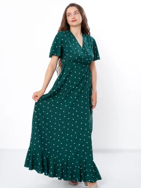 Носи своє Сукня максі Софтшел зелений