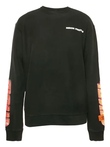 Hanorac Heron Preston cu imagine negru