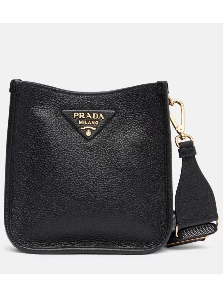 Geanta de piele Prada din piele negru