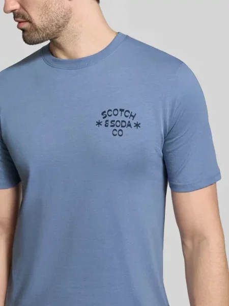 T-shirt z okrągłym dekoltem Scotch & Soda