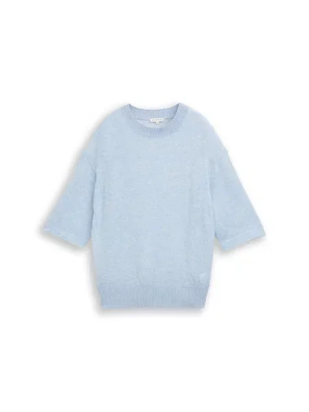 TOM TAILOR Pulover deschis albastru