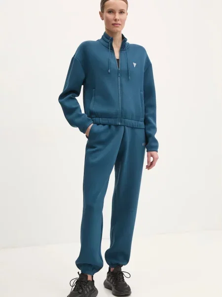 Спортивные штаны Guess с аппликацией бирюзовый