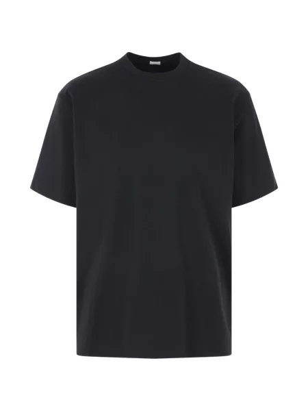 Tricou A.presse cu decolteu rotund negru
