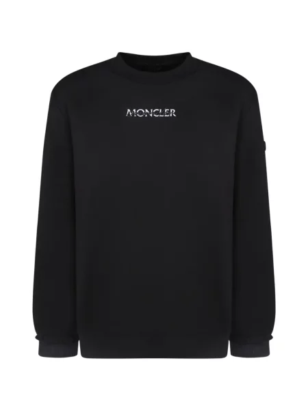 Hanorac din fleece Moncler din fleece cu autograf negru