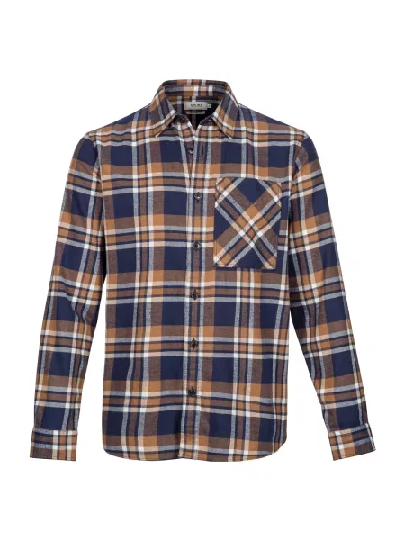 Shiwi Košile Luke světle / indigo / hnědá béžová