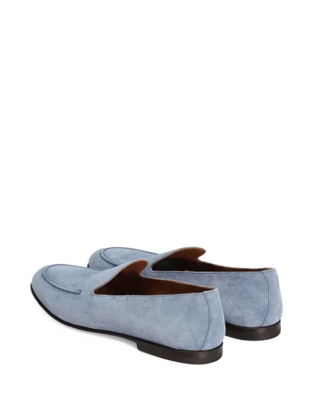 Pantofi loafer Dolce & Gabbana din piele de căprioară slip-on albastru