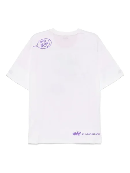 Tricou Aape By A Bathing Ape cu imagine roz
