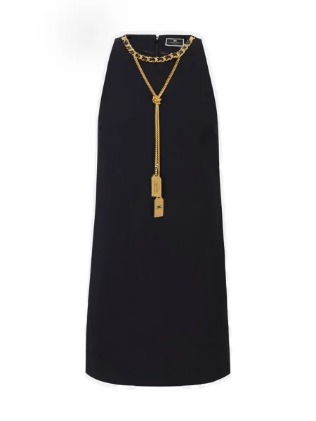 Bluză Elisabetta Franchi fără mâneci negru