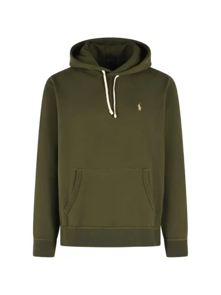 Плетена поло тениска Polo Ralph Lauren с автограф с връзки зелено