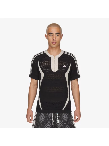 Adidas Originals CLOT x adidas by Edison Chen πλεκτό t-shirt με Ανδρικά λευκό