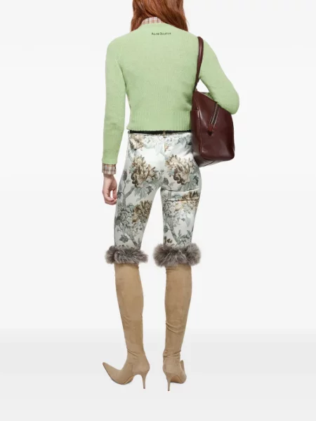 Pulover Acne Studios din cașmir verde