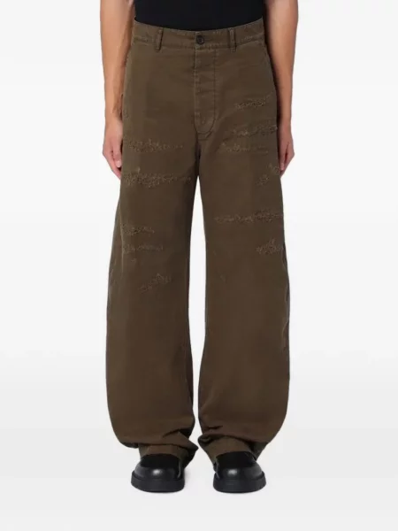 Pantaloni Dsquared2 zdrențuiți verde