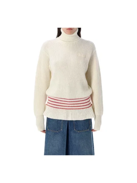 Dzianinowy sweter Chloe beżowy