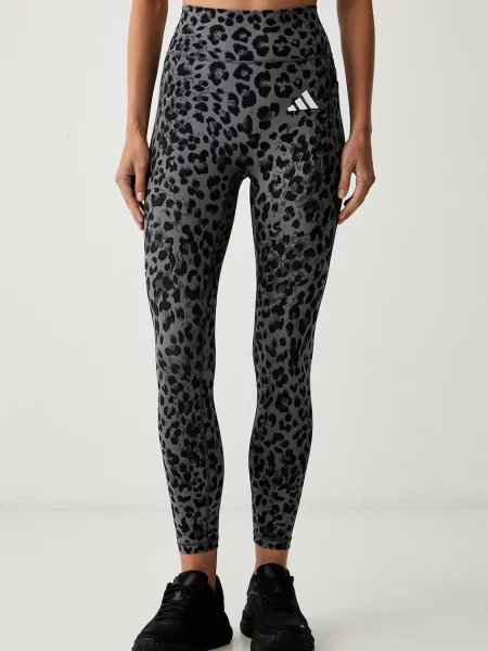 Adidas Performance pantaloni de antrenament pentru femei Optime Essentials gri