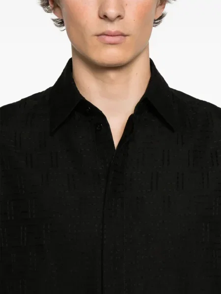Cămașă Fendi din jacard negru