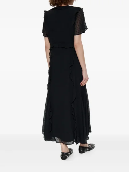 Rochie Allsaints cu buline de costum negru