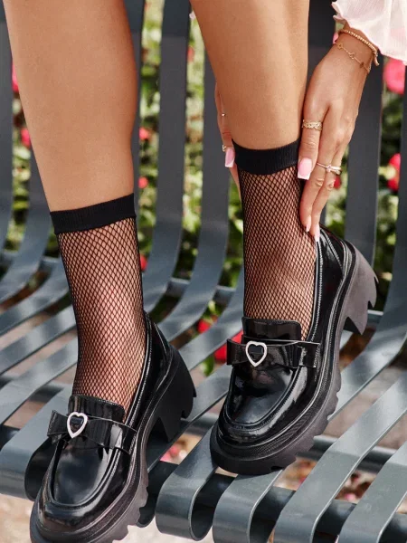 Kožené mokasíny Kesi s mašlí černé