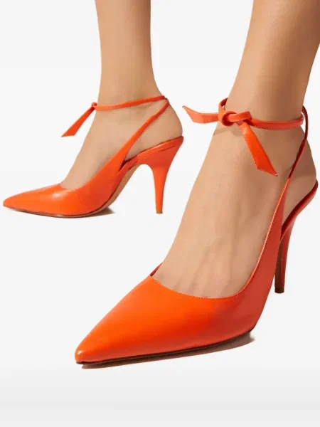 Pantofi cu toc Alexandre Birman portocaliu