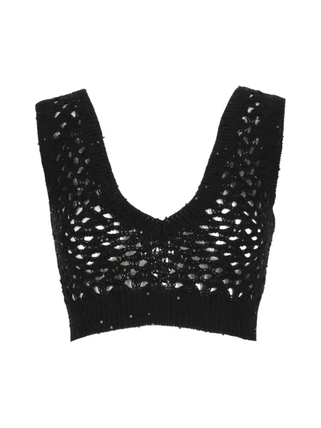 Top Brunello Cucinelli o krotszym kroju czarny