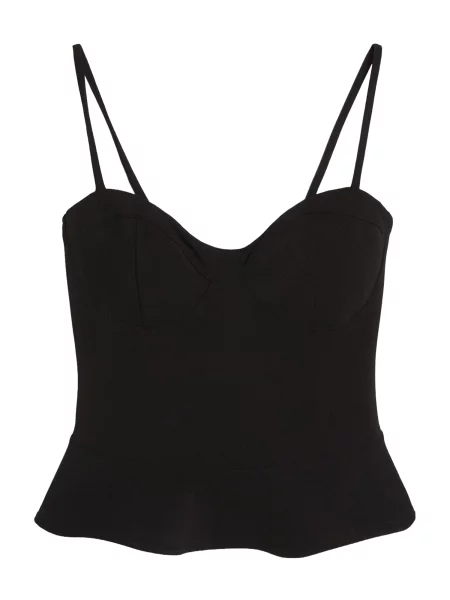Bershka Top negru
