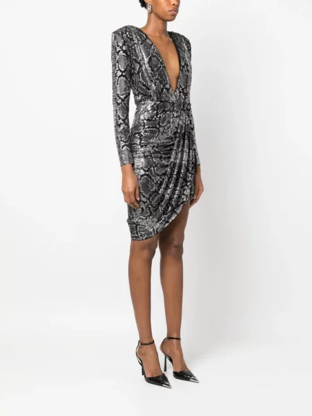 Stras rochie Philipp Plein cu decolteu în V