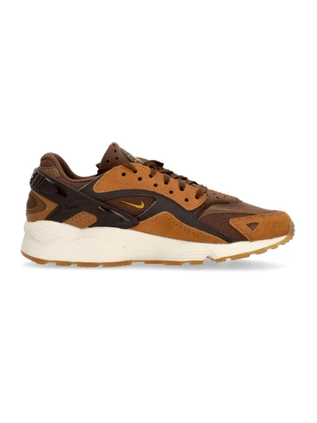 Sneakersy Nike Air Huarache zamszowe brązowe