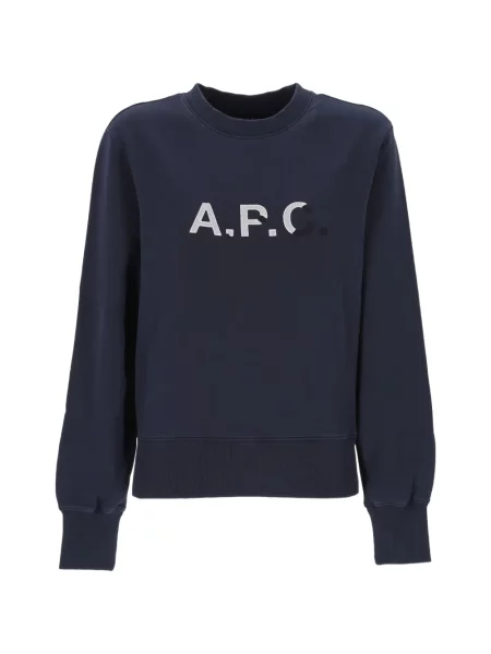 Pulover A.p.c. cu broderie albastru