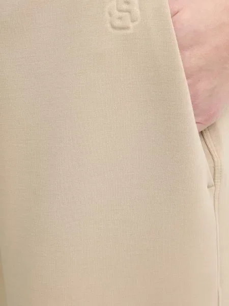 Однотонные спортивные штаны Boss бежевые