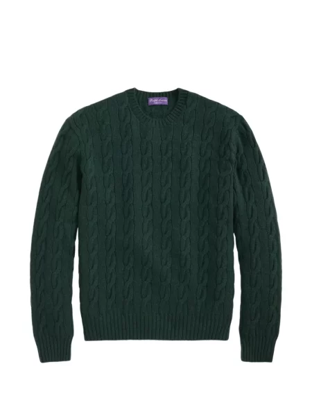 Pulover Ralph Lauren Purple Label din cașmir verde