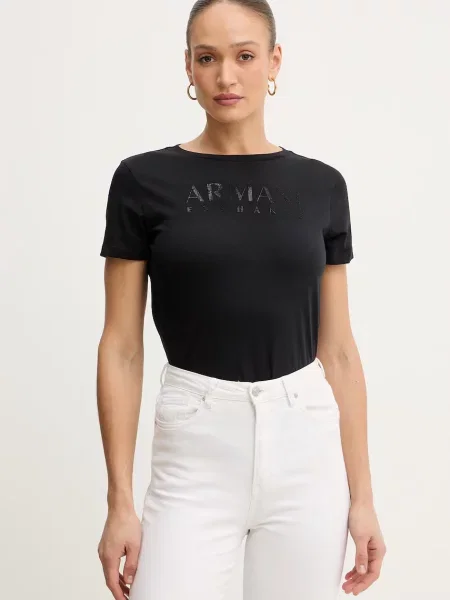 Kratka majica Armani Exchange črna