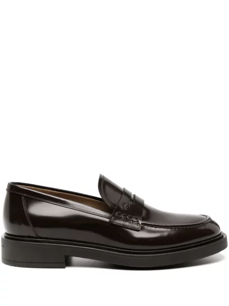 Pantofi loafer Gianvito Rossi din piele maro