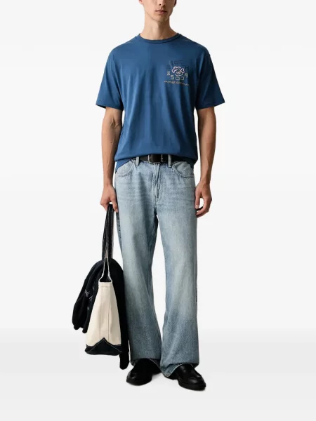 Tricou Scotch & Soda cu imagine albastru
