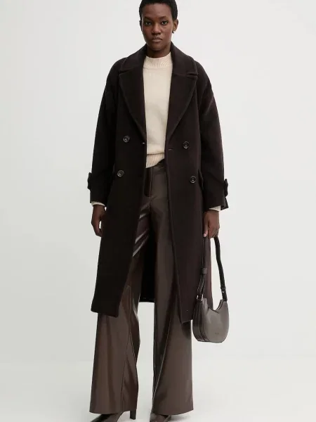 Пальто з додаванням вовни Sessun коричневий